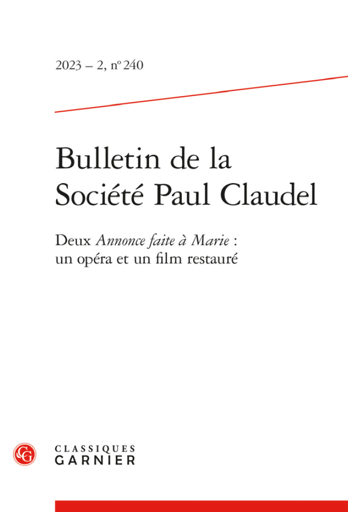 Bulletin de la Société Paul Claudel