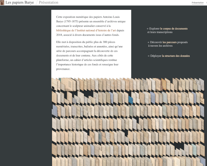 Barye Papers / INHA