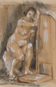 Woman seated on a Stool (Kretz, 1961)