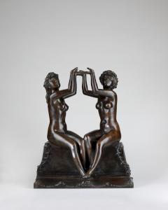 Two Sisters: Subject for a Clock (Maillol, 1902 ou avant)
