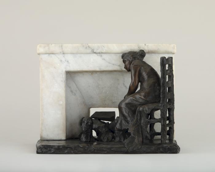Dream by the Fireside or In the Corner of the Hearth or Woman Sitting Before a Fireplace or Near the Fire (Claudel, 1899-1905)