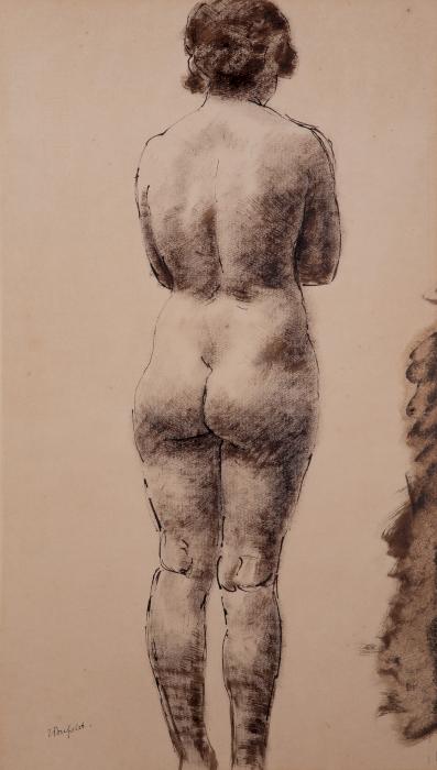 Female Nude Back View (Poupelet)