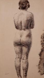 Female Nude Back View (Poupelet)