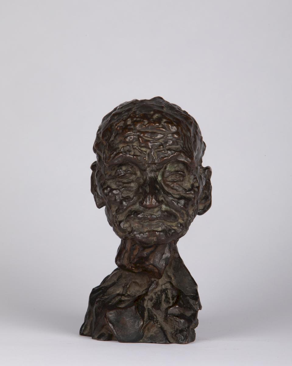 Head of an Old Man, study for the central character of Maturity (Claudel, c.1894)