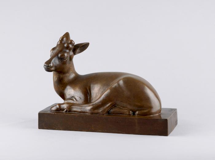 Young Deer Lying Down (Hilbert, c. 1930)