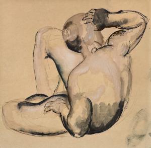 Crouching Woman (back view) (Manolo, 1926)