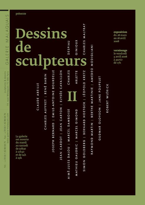 Dessins de sculpteurs II