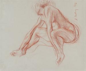 Femme assise se tenant les pieds (Babin, 1967)