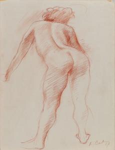 Femme nue de dos penchée vers l'avant (Babin, 1967)