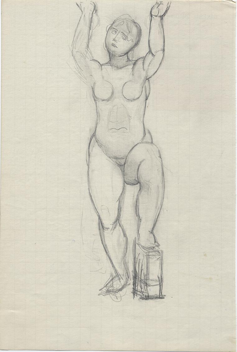 Femme aux bras levés (Manolo, 1924)